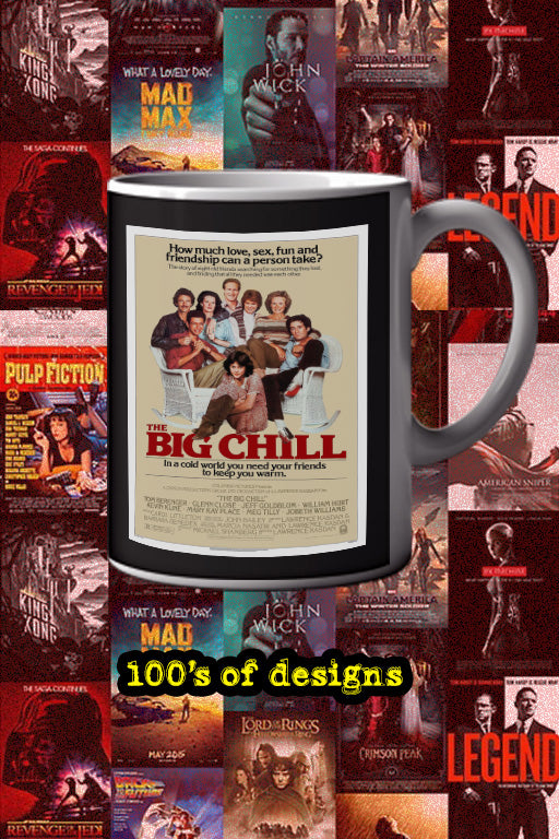 The Big Chill 11oz Mug featuring Kevin Kline | Film Poster Design for Etsy & Shopify | Retro Movie Memorabilia