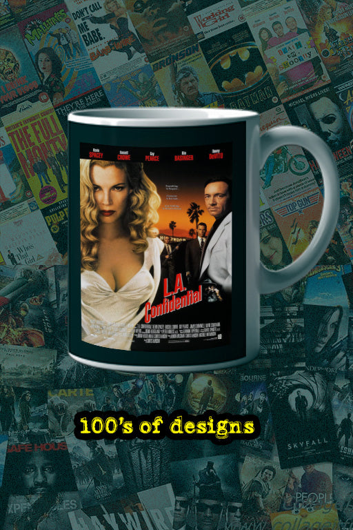 L.A Confidential 11oz Mug Kevin Spacey Kim Basinger Crime Thriller Classic Film Poster Noir | Movie Lover Gift Barware Art Deco Display Home Decor