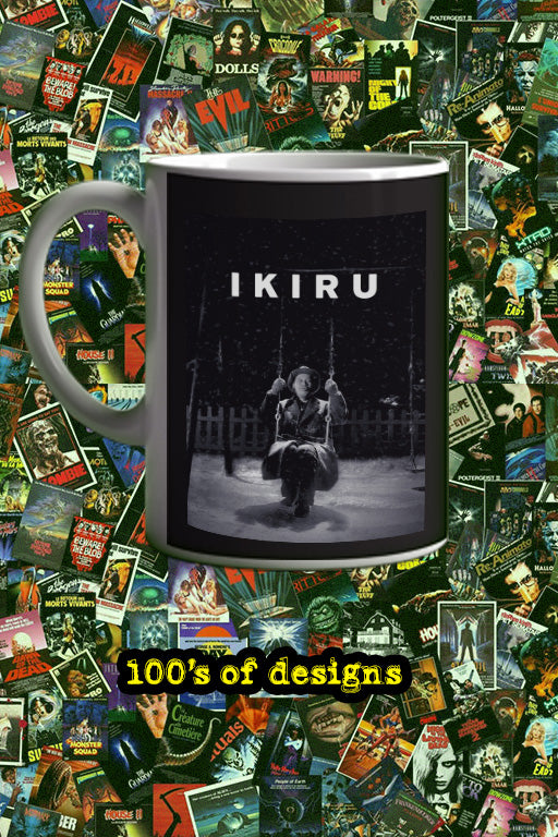 Ikiru 11oz Mug | Movie Poster Design | Film Memorabilia | Japanese Cinema | Takashi Shimura