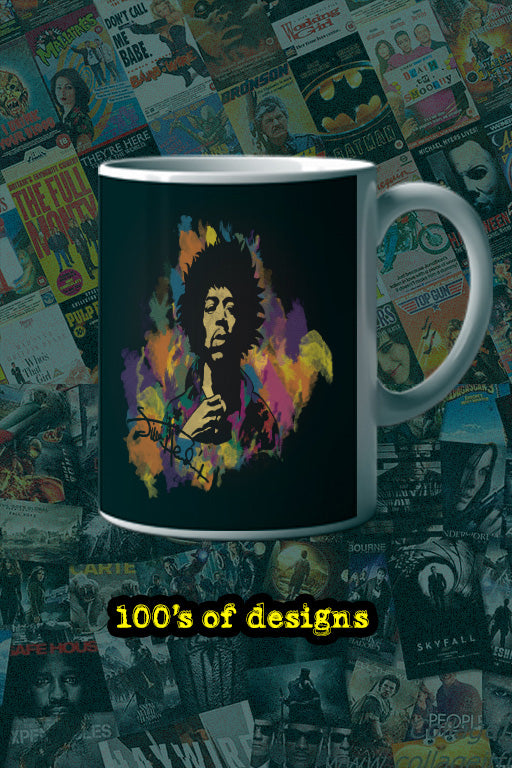 Jimmy Hendrix 11oz Mug | Music Artist Mug | Vintage Design | Music Lover Gift | Retro Ceramic Cup | Guitar Legend Décor