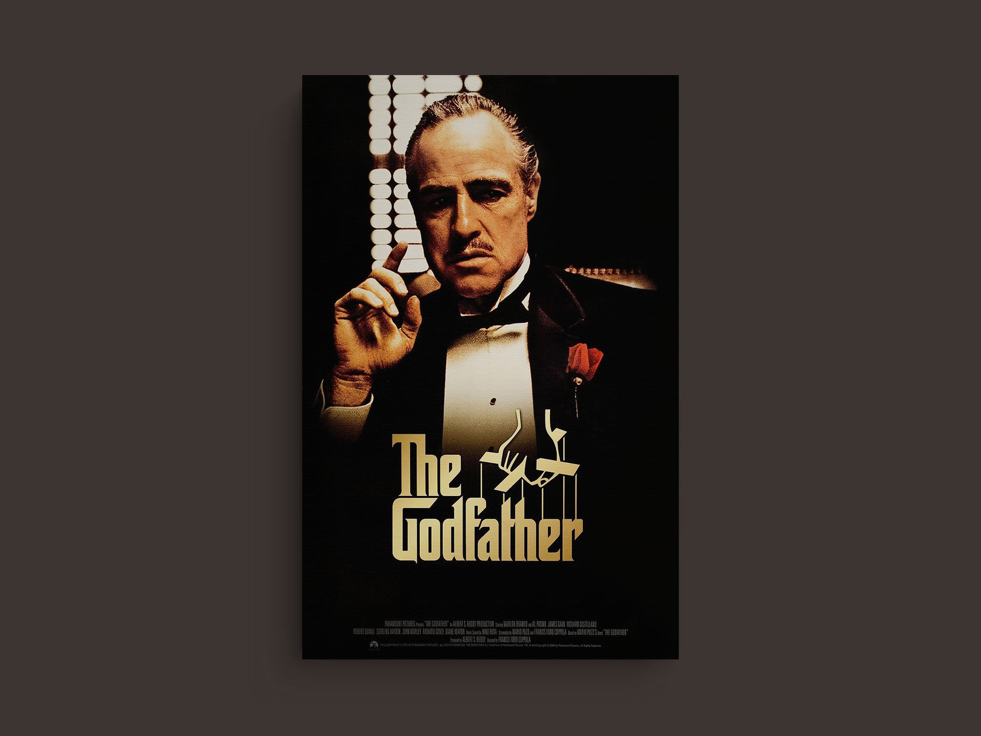 The Godfather Canvas Print | Al Pacino | Film Memorabilia Wall Art