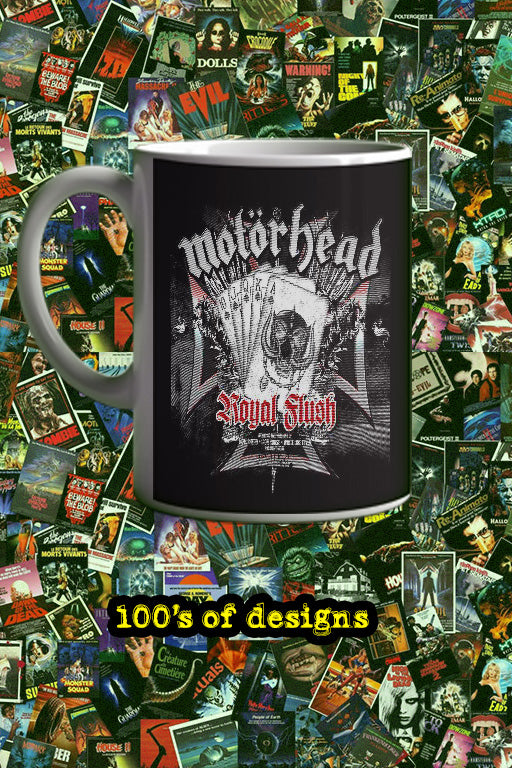 Motohead Royal Flush 11oz Mug | Music Artist Design | Rockstar Theme | Music Lover Gift