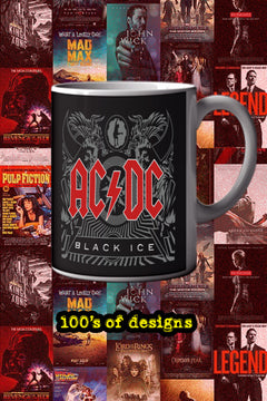 ACDC Black Ice 11oz Mug | Music Artist Design | Rock Band Tribute | Heavy Metal Coffee Cup
