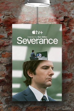Severance Adam Scott Gloss Poster | TV Show Wall Art | Severance Fan Art Print | Sci-Fi Thriller Series Decor | Minimalist Severance Poster | Office Aesthetic Artwork | Modern TV Show Print | Streaming Series Gift Idea