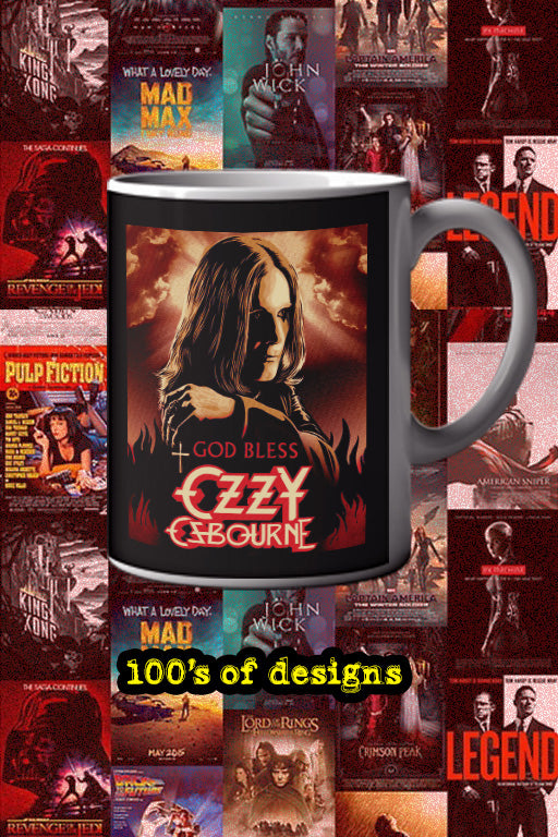 God Bless Ozzy Osbourne 11oz Mug | Music Icon Tribute | Rock Legend Gift | Ceramic Coffee Cup