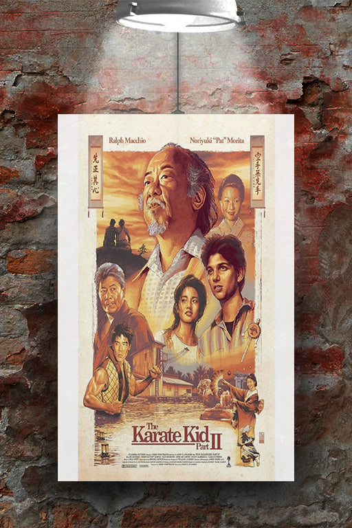 The Karate Kid Part 2 Ralph Macchio | Movie Poster Art | 80s Film Decor | Glossy Wall Print | Martial Arts Movie Gift | Classic Film Poster | Retro Cinema Artwork | Pop Culture Home Decor