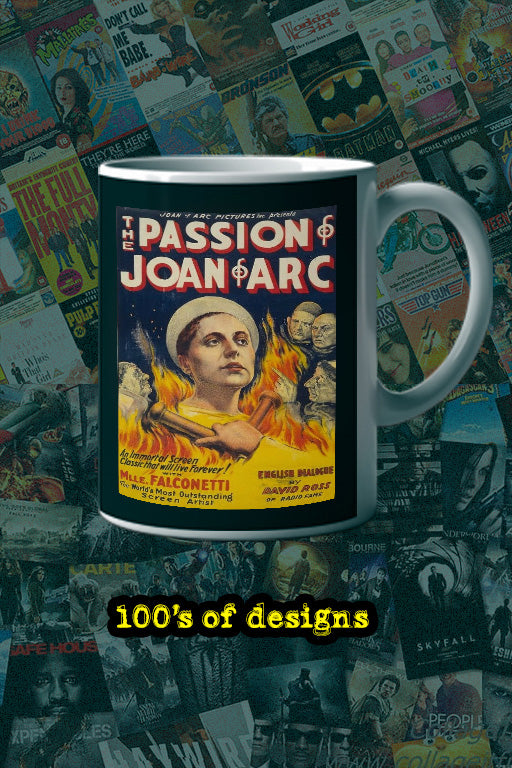 The Passion of Joan of Arc 11oz Mug | Film Memorabilia | Joan of Arc Design | Lead Actor's Name