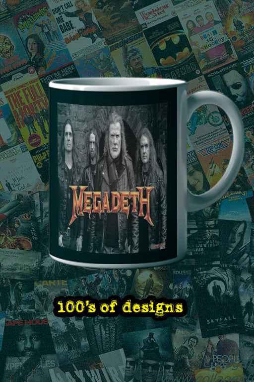 Megadeth Band 11oz Mug | Music Artist Design | Gift for Fans | Rock Band Cup | Heavy Metal Drinkware