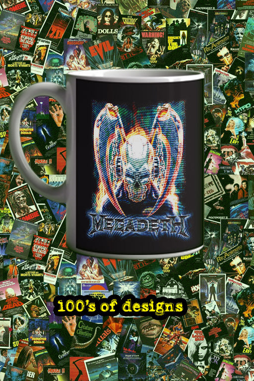 Megadeth Primitive 11oz Mug | Music Artist Design | Rock Band Merchandise | Gift for Music Lovers | Unique Coffee Cup