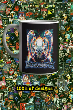Megadeth Primitive 11oz Mug | Music Artist Design | Rock Band Merchandise | Gift for Music Lovers | Unique Coffee Cup