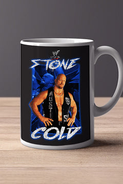 STONE COLD STEVE AUSTIN 11oz Mug | WWE Legend Coffee Cup Merch Earl Hebner Design