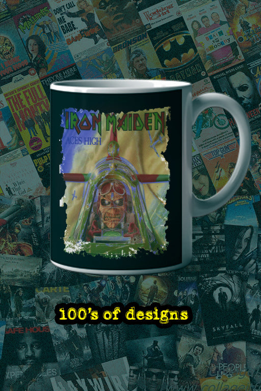 Iron Maiden Aces High 11oz Mug | Music Artist Design | Heavy Metal Coffee Cup | Rock Band Gift | Music Lover Collectible
