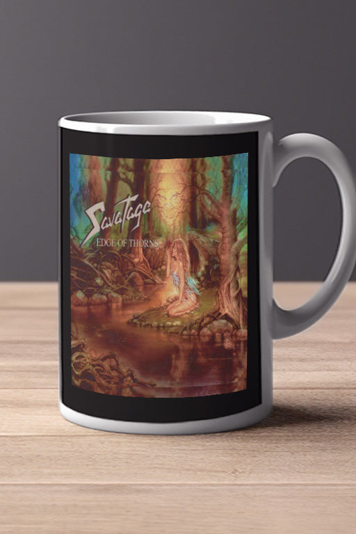 Savatage Edge Of Thorns 11oz Mug | Music Artist Design | Gifts for Savatage Fans | Music Lover Collectible | Novelty Coffee Cup