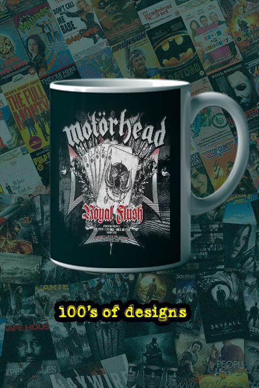Motohead Royal Flush 11oz Mug | Music Artist Design | Rockstar Theme | Music Lover Gift
