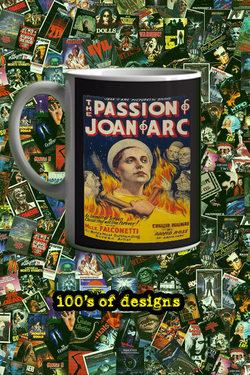 The Passion of Joan of Arc 11oz Mug | Film Memorabilia | Joan of Arc Design | Lead Actor's Name