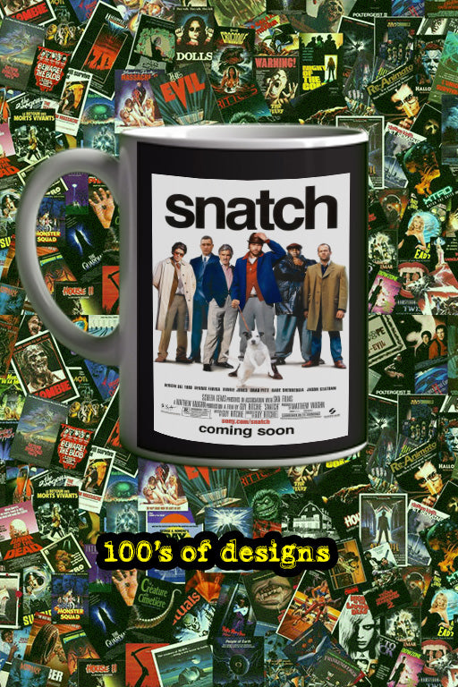 Snatch 11oz Mug Film Movie Poster Brad Pitt Jason Statham | Film Snatch Design Mug