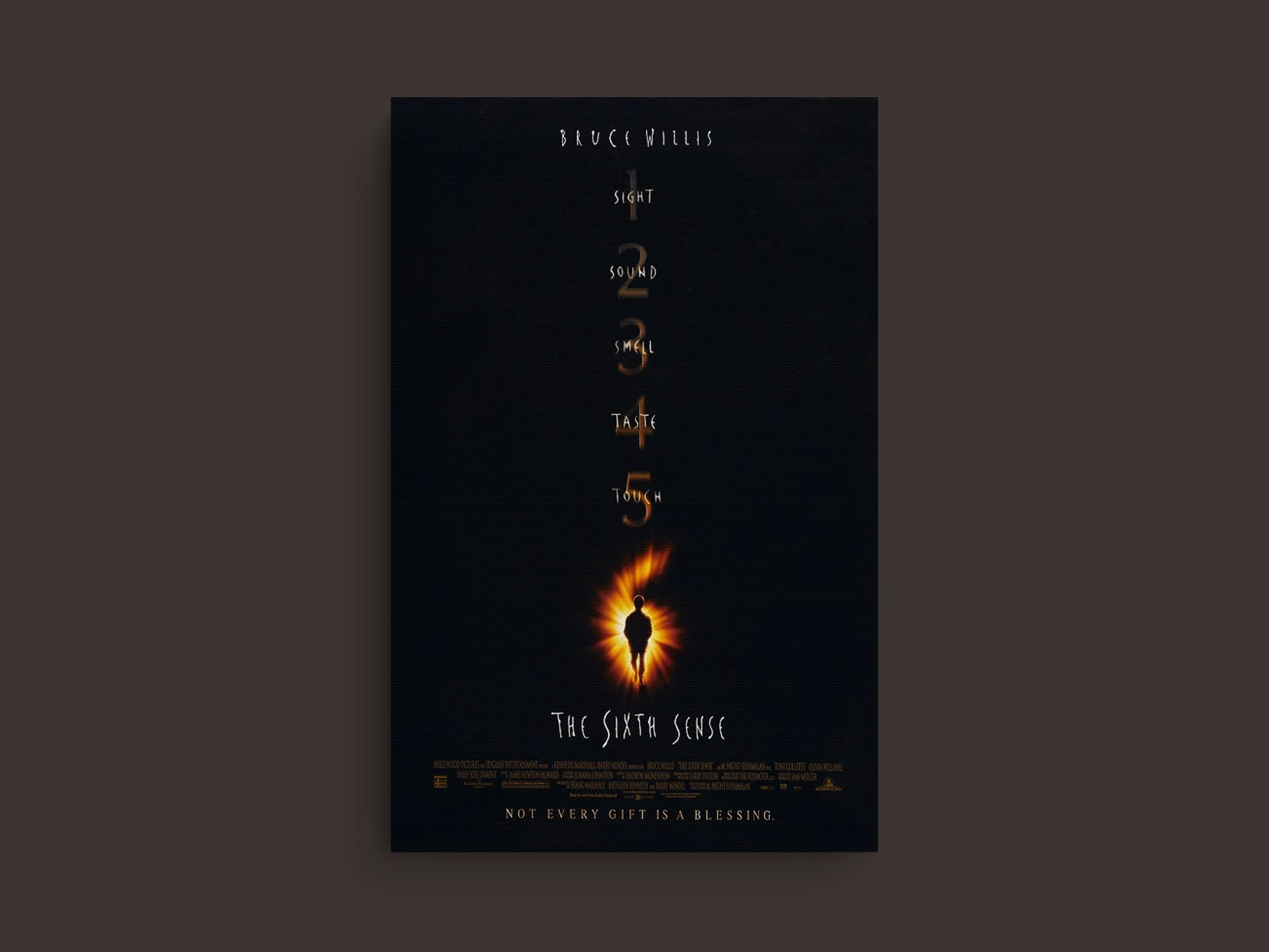 The Sixth Sense Canvas Print | Film | Bruce Willis | Haley Joel Osment | Movie Poster Art