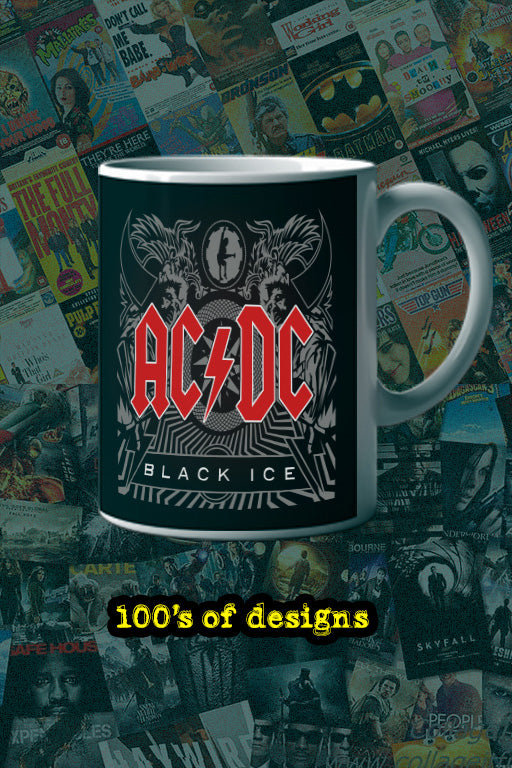 ACDC Black Ice 11oz Mug | Music Artist Design | Rock Band Tribute | Heavy Metal Coffee Cup