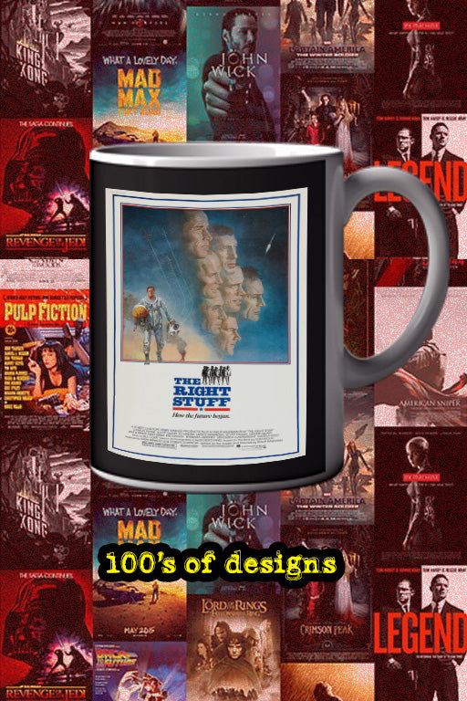 The Right Stuff 11oz Mug | Film Poster Design | Lead Actor's Name