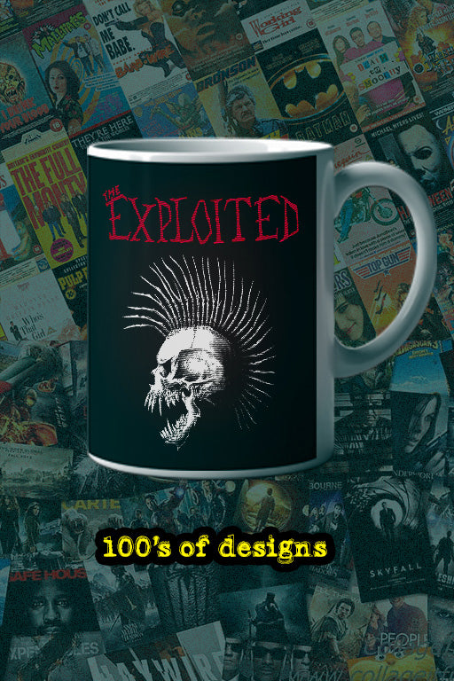 The Exploited 11oz Mug | Music Artist Merchandise | Punk Rock Coffee Cup | Band Logo Drinkware