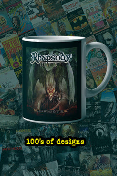 Rhapsody Of Fire Dark Wings of Steel 11oz Mug | Music Artist Design | Band Merch | Metal Music | Gift for Fans | Unique Music Mug