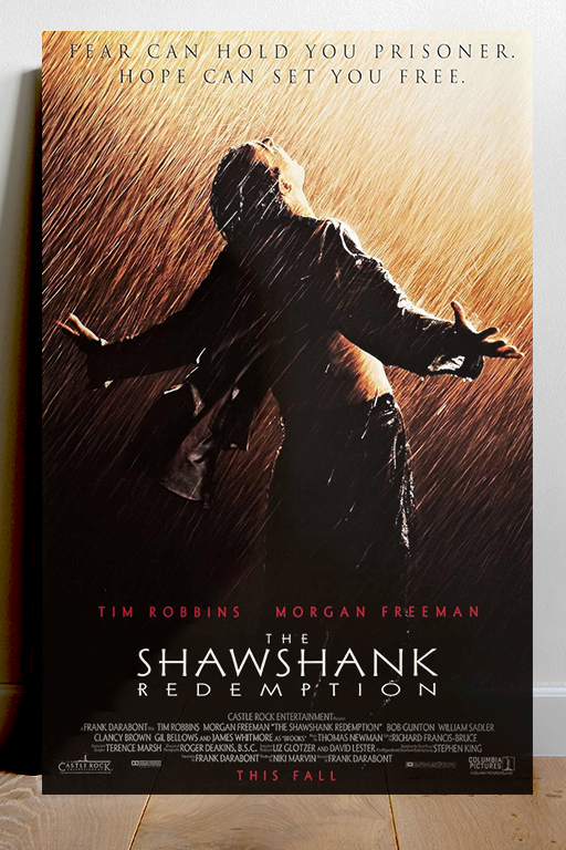 The Shawshank Redemption Tim Robbins Gloss Poster | Classic Film Wall Art | Movie Memorabilia | Iconic Movie Poster Design