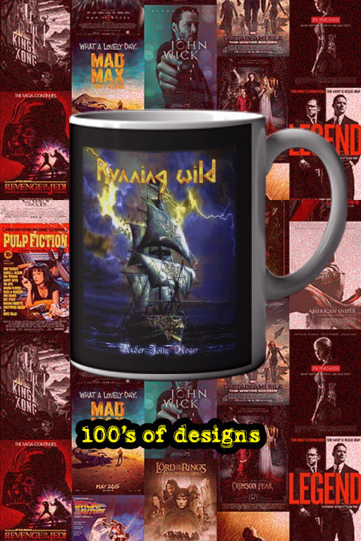 Running Wild Under Jolly Roger 11oz Mug | Music Artist Design | Music Lover Gift | Pirate Metal Fan | Coffee Cup | Rock Band Merch | Unique Tea Mug