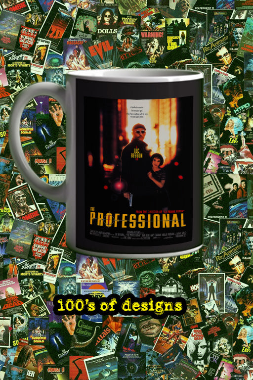 The Professional 11oz Mug | Film Merchandise | Leon Mug - Natalie Portman Mug | Unique Movie Lover Gift Beauty and the Beast-themed scene | Jean Reno-themed Cup