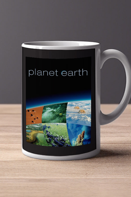 Planet Earth 11oz Mug | Documentary Series David Attenborough Design