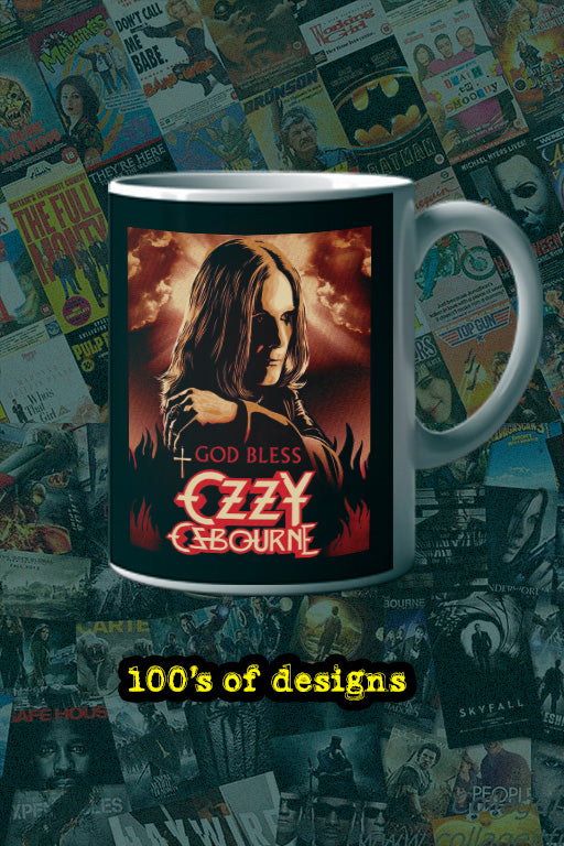 God Bless Ozzy Osbourne 11oz Mug | Music Icon Tribute | Rock Legend Gift | Ceramic Coffee Cup