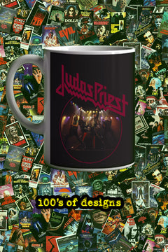 Judas Priest 11oz Mug | Music Artist Gift | Rock Band Coffee Cup | Heavy Metal Fan Merch | Judas Priest Design Mug