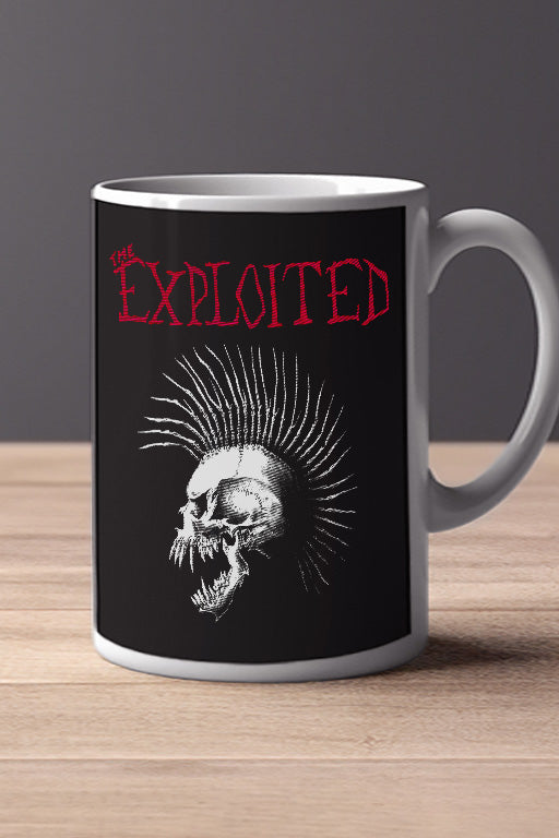 The Exploited 11oz Mug | Music Artist Merchandise | Punk Rock Coffee Cup | Band Logo Drinkware