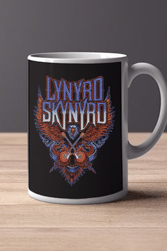 Lynyrd Skynyrd 11oz Mug | Music Icon Design | Rock Band Tribute | Coffee Cup for Fans | Vintage Guitar Art | Music Lover Gift