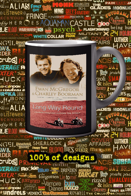 Long Way Round PORTRAIT 24x36 INCH FOR SALE 11oz Mug | TV Show | Ewan McGregor | Collectible Mug