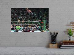 Logan Paul Frog Splash On Kevin Owens Premium Gloss Poster | Wrestlemania 40 Stylish Design Exclusively | Must-Have Collectible Item for Wrestling Fans | High-Quality Art Print for Home Decor