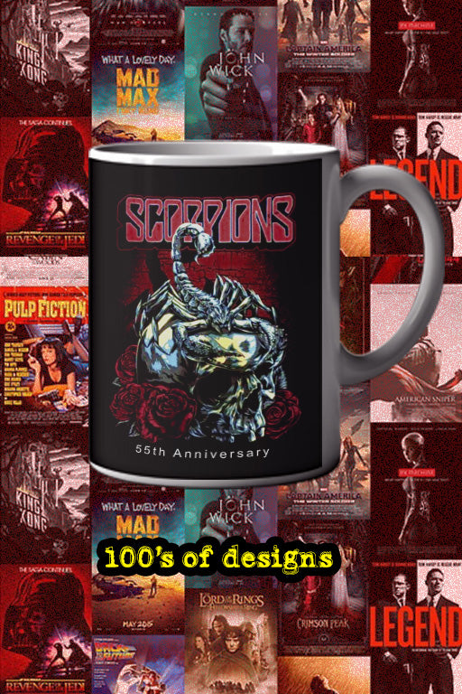 Scorpions 55th Anniversary 11oz Mug | Music Artist Collection | Vintage Design