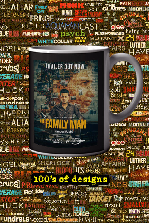 The Family Man 11oz Mug | TV Show Merchandise | Manoj Bajpayee Poster Art