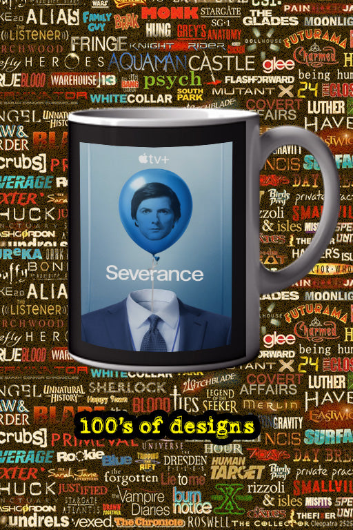 severance 11oz Mug - Adam Scott | Britt Lower | Stylish TV Show Poster Design | Gift for TV Buffs | Unique Severance Merch