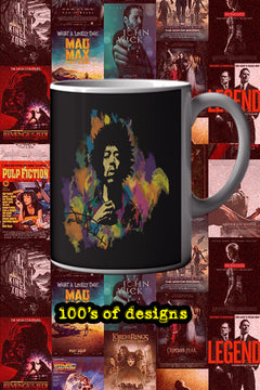 Jimmy Hendrix 11oz Mug | Music Artist Mug | Vintage Design | Music Lover Gift | Retro Ceramic Cup | Guitar Legend Décor
