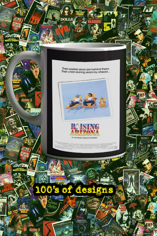 Raising Arizona 11oz Mug Nicolas Cage Holly Hunter Comedy Movie Film Poster #Film #Comedy #Mug #RaisingArizona