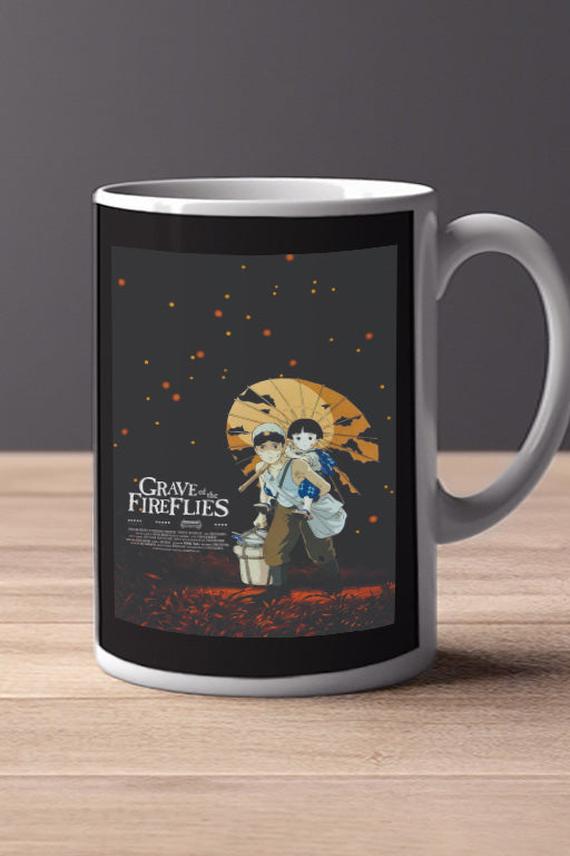 Grave of The Fireflies 11oz Mug Seita and Setsuko | Studio Ghibli | Film Poster Design