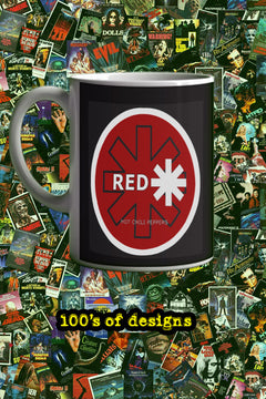 Red Hot Chilli Peppers band logo 11oz Mug | Music Art Coffee Cup Graphics Gear