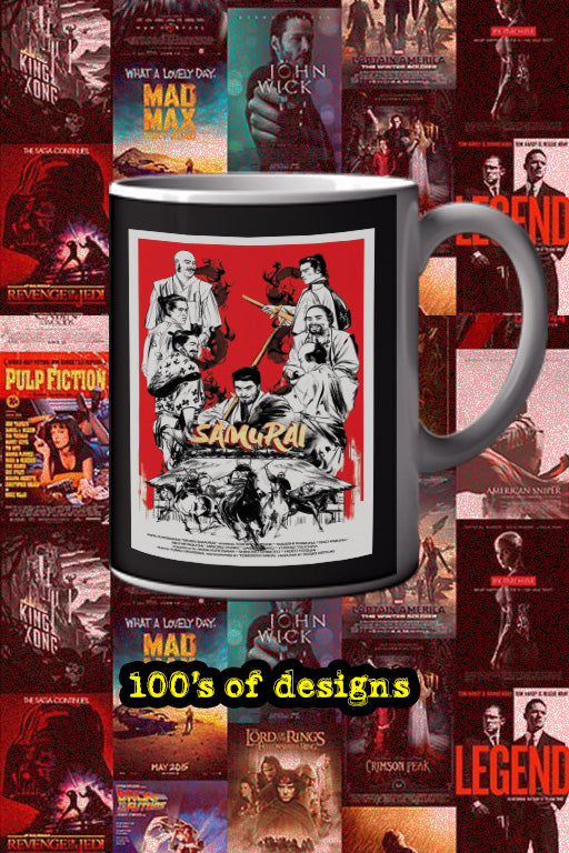 Seven Samurai 11oz Mug Toshiro Mifune | Kurosawa Film Poster Design