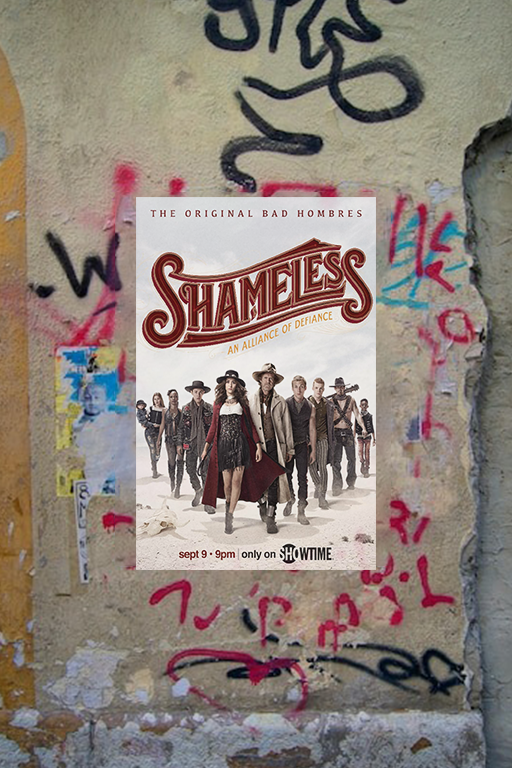 Shameless USA Poster featuring Emmy Rossum and William H. Macy | Premium Gloss | TV Show Memorabilia | Unique Fan Art