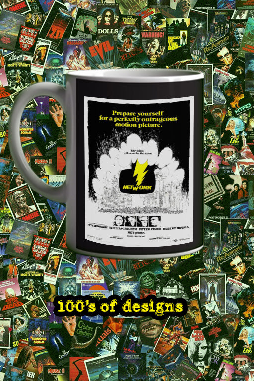 Network 11oz Mug | Film | Poster Design | Classic Movie | Lead Actor Name