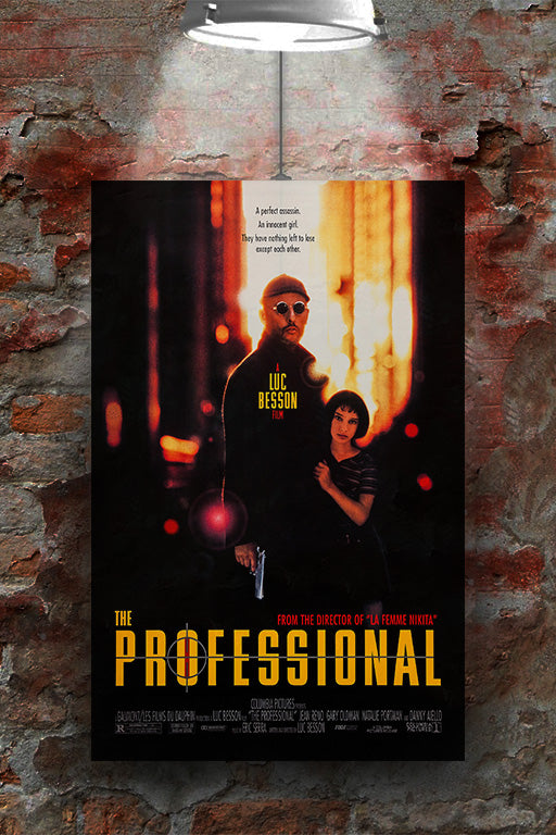 The Professional Jean Reno | Natalie Portman | Gloss Poster | Movie Wall Art | Film Decor | Cult Classic Print | Minimalist Movie Poster | Film Lover Gift