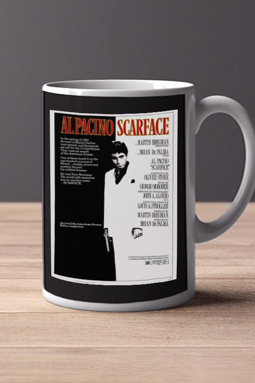 Scarface 11oz Mug | Film Memorabilia Scarface Design | Al Pacino Mug