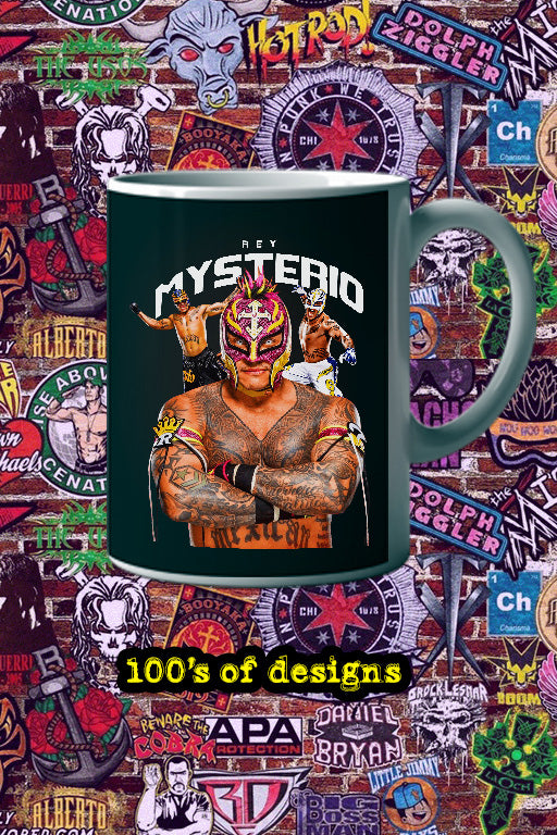 REY MYSTERIO 11oz Mug | WWE Superstar Rey Mysterio Design | Collector's Item for Fans