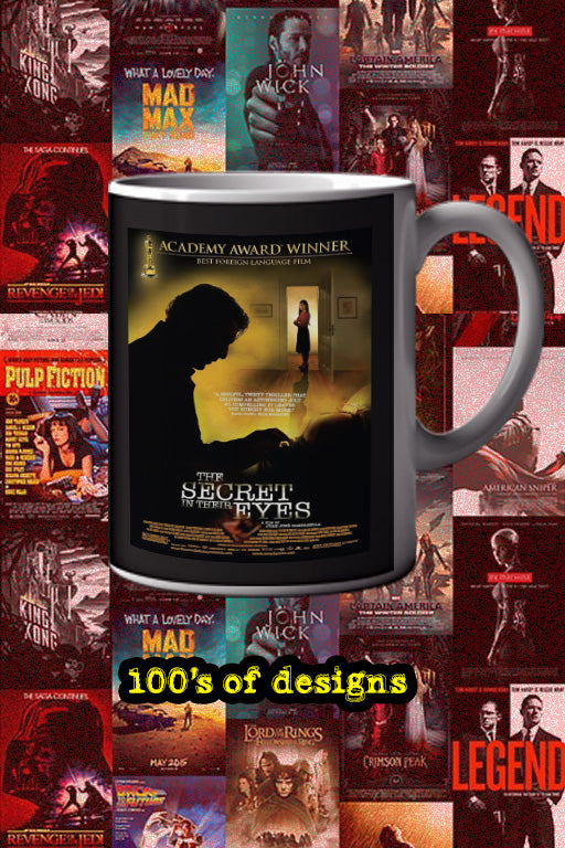 The Secret in Their Eyes 11oz Mug | Film Memorabilia | Mug with Design of The Secret in Their Eyes Poster featuring Lead Actor