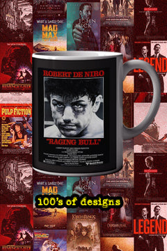 Raging Bull 11oz Mug Robert De Niro Poster Art Coffee Cup Movie Memorabilia | Film Enthusiast Gift | Classic Cinema Collectible